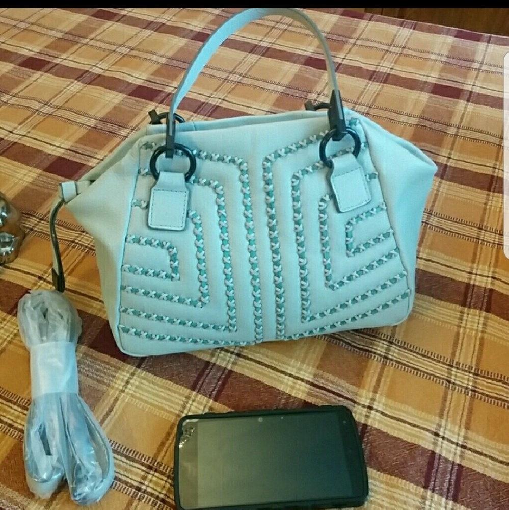 Foley + Corinna  Zoe satchel Caribbean blue Nwot - Picture 6 of 6